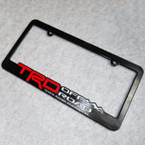 Trd Off Road Bracket License Plate Frames Cover Sport Black
