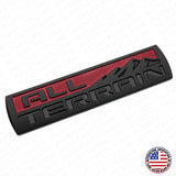 Chevy GMC All Terrain Rear Tailgate Letter Nameplate Emblem Badge Sport Black