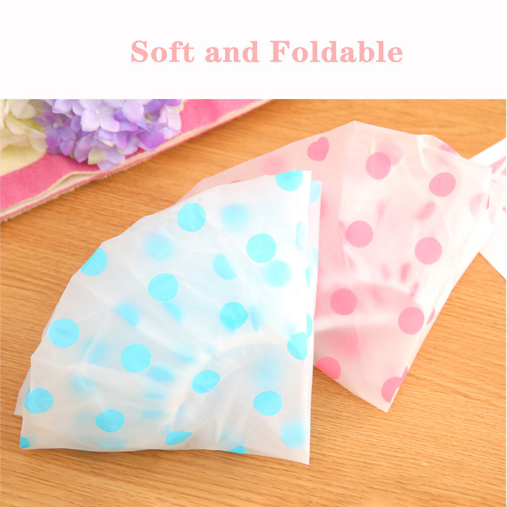 5Packs Waterproof PEVA Elastic Reusable Shower Hair Cap Beauty Salon Spa Cooking