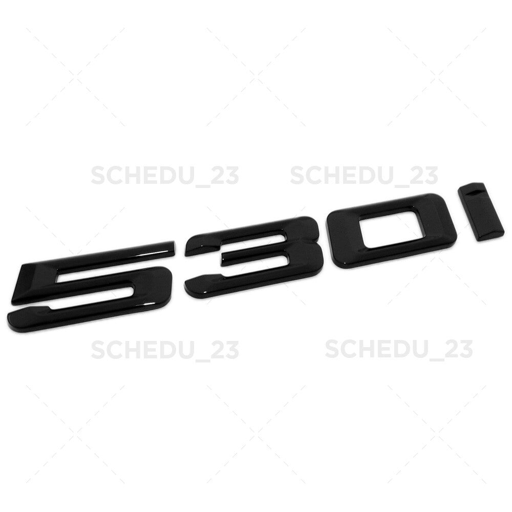 17-23 Gloss Black BMW 530i Letter Trunk Lid Emblem M Performance G30 G31