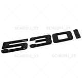 17-23 Gloss Black BMW 530i Letter Trunk Lid Emblem M Performance G30 G31