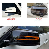 Mercedes W204 W212 W117 C E S GLA Class Gloss Black Side Mirror Cover Replace