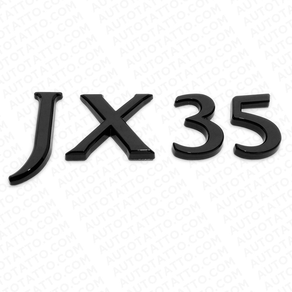 For Infiniti JX35 Rear Trunk Logo Letter Badge Emblem Nameplate Gloss Black