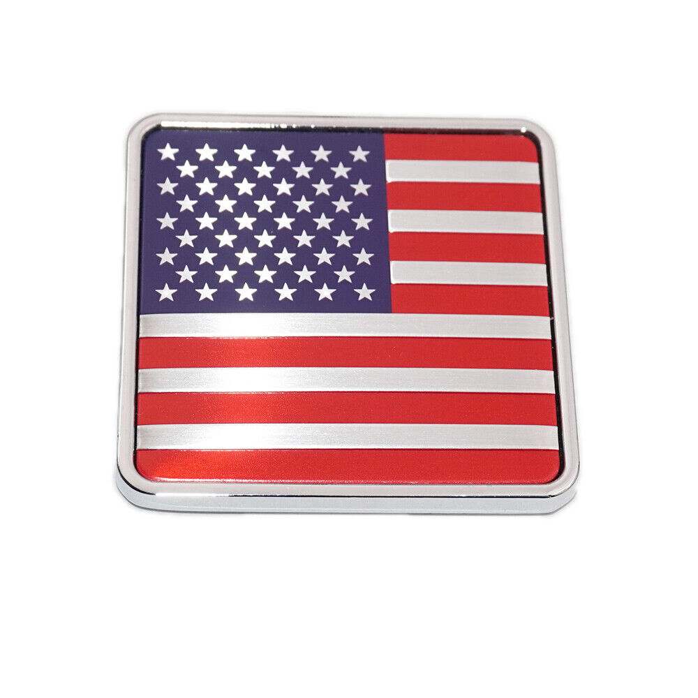 Universal Fashion Aluminum Alloy American Flag Metal USA Flag Car Decal Sticker