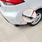 For Mercedes Car Rear Bumper Lip Diffuser Splitter Canard Protector Gloss Black
