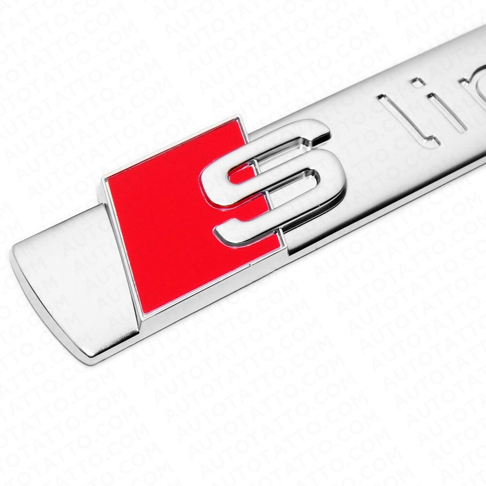 2pcs Sline S LINE Side Fender Marker Emblem Decal Badge Decorate OEM Sport
