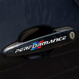 4PCS for BMW Car Decals M Performance Door Handle Sticker Car Body Decal Sport