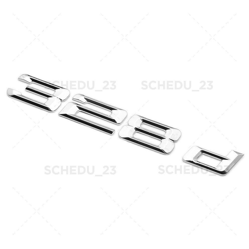14-18 BMW 328d Trunk Lid Nameplate Emblem Badge M Performance F30 Chrome