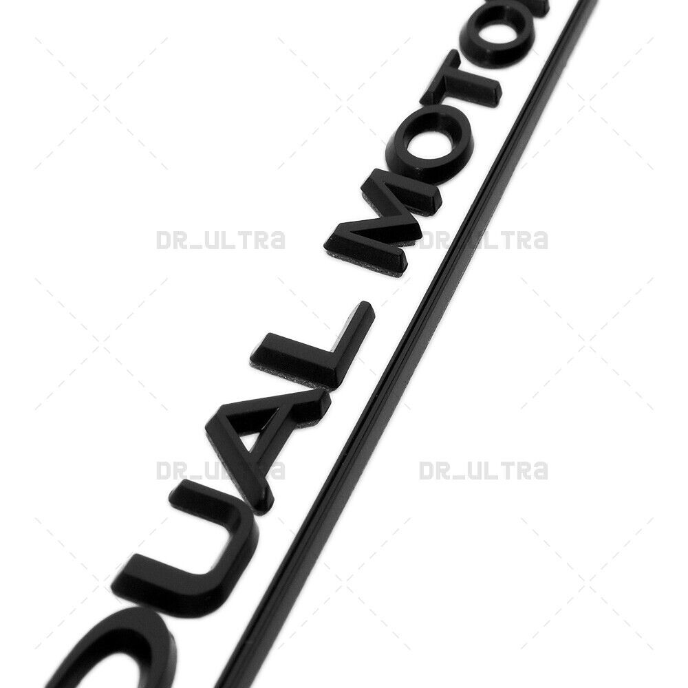 Tesla Rear Liftgate Lid Dual Motor Performance Nameplate Logo Badge Emblem Black