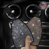 Universal Bling Crystal Diamond Cute Car Key Fob Holder Cover Case Keychain Ring