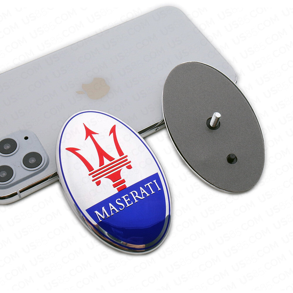 For Maserati Ghibli Quattroporte Granturismo Front Bumper Logo Emblem Badge