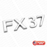 For Infiniti FX37 Rear Liftgate Logo Letter Badge Emblem Nameplate Silver Chrome