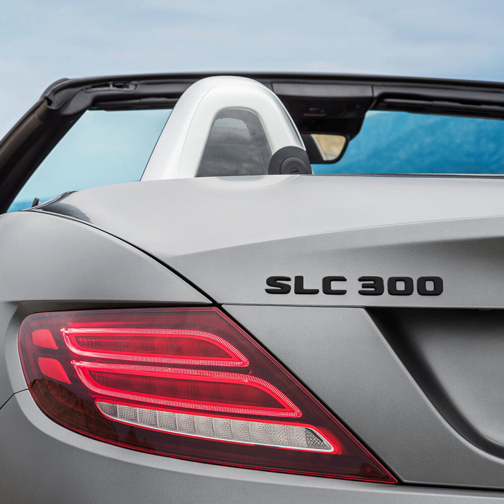 Mercedes SLC 300 Rear Letter Emblem Trunk Lid Logo Badge AMG Sport Matte Black