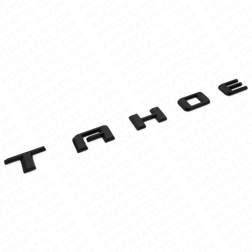 2021+ Chevy Tahoe Gloss Black Liftgate Vehicle Nameplate Emblem Sport Decorate