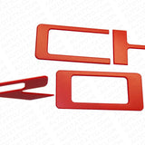 19-22 Silverado CHEVROLET Tailgate Insert 3D Letters Badge Nameplate Emblem Red
