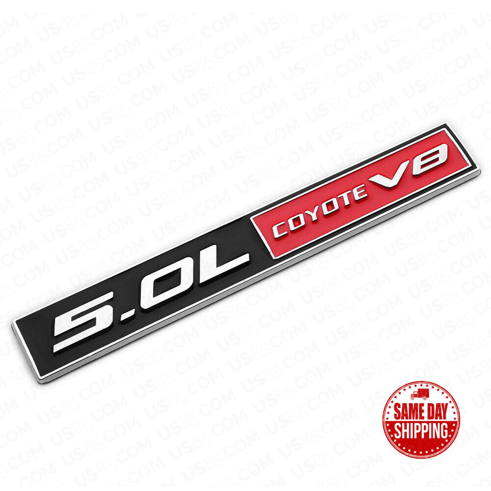 3D Fashion Metal 5.0L Coyote V8 Emblem Car Decal Badge Sticker Auto Decoration
