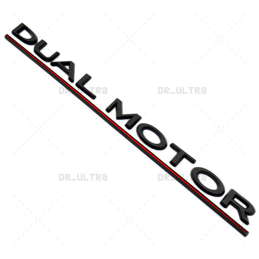 Tesla Rear Liftgate Lid Dual Motor Performance Nameplate Logo Badge Emblem Sport