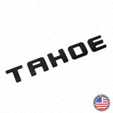 For Chevy Tahoe Front Door Liftgate Nameplates Letter 3D Emblem Z71 Matte Black