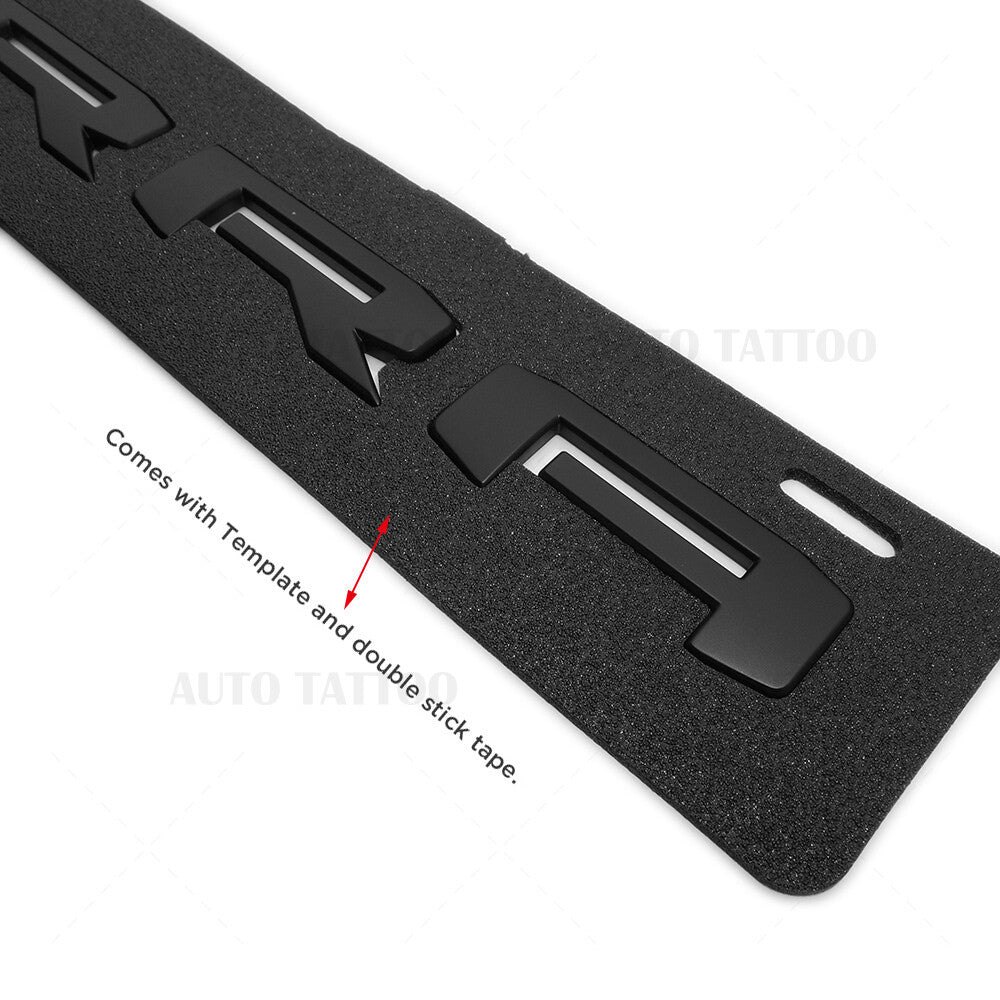 19-21 GMC Sierra with Denali Tailgate Logo Emblem Pickup Badge Nameplate Black