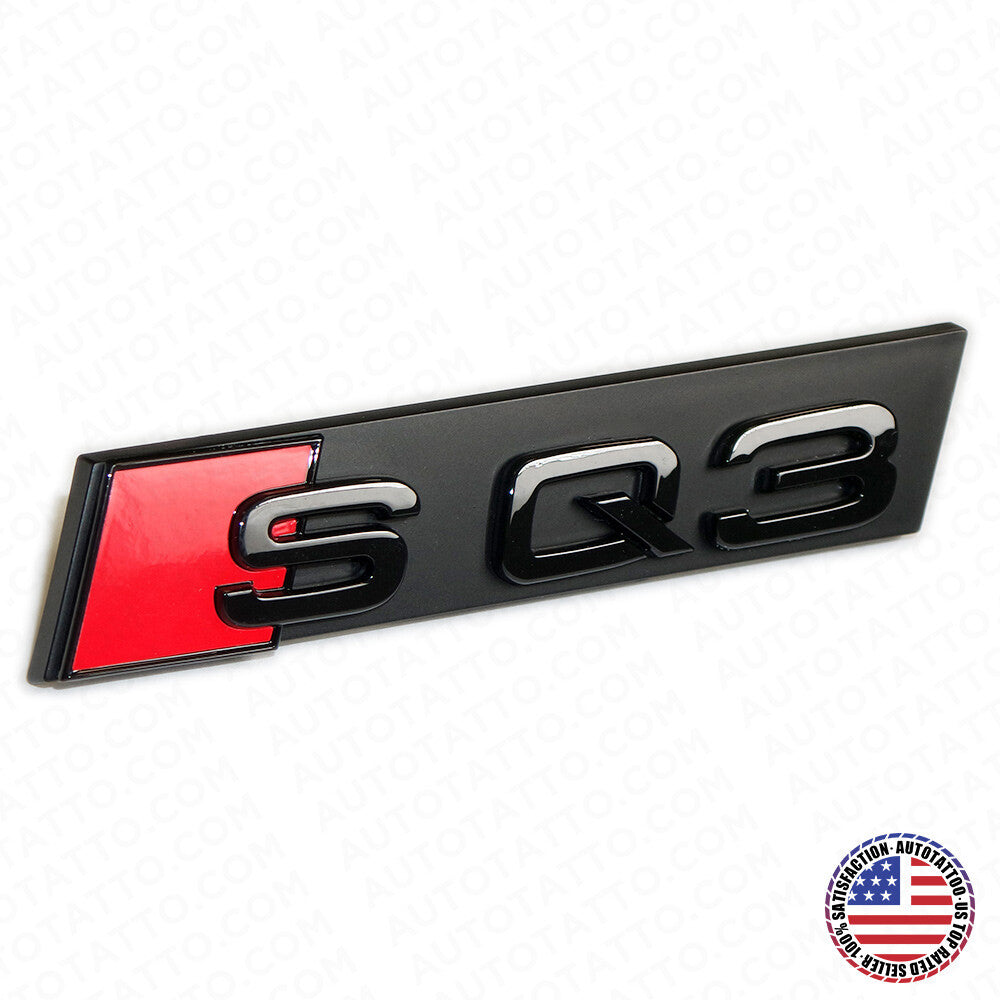 Audi SQ3 Front Grille Bumper Radiator Lettering Emblem Badge Logo Sport Black