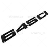 Gloss Black BMW 645ci Rear Trunk Lid Letter Badge Emblem M Performance Sport
