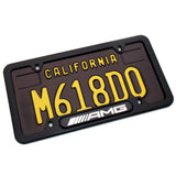 Black Stainless Front Rear Emblem License Plate Frame Cover Gift For AMG Sport