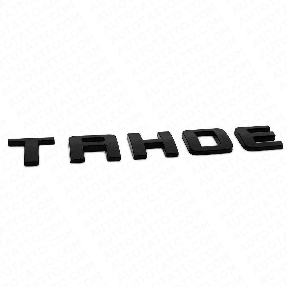 2x Chevy Tahoe Front Door Liftgate Nameplates Letter 3D Emblem Z71 Gloss Black