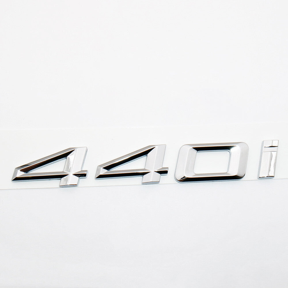 17-20 BMW 440i 4 Series Chrome Car Trunk Nameplate Emblem Badge M Performance