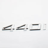 17-20 BMW 440i 4 Series Chrome Car Trunk Nameplate Emblem Badge M Performance