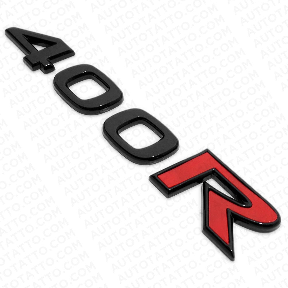 For Nissan Infiniti 400R Rear Trunk Lid Badge Emblem Nameplate Black & Red Sport