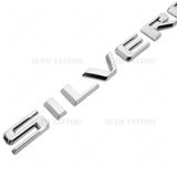 19-21 OEM Chrome Silverado 1500 Tailgate Letter Logo Emblem Badge Z71 LT LTZ