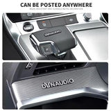 2pcs Dynaudio 2 Pin Aluminum Logo Emblem Car Door Speaker Badge Decal Replace