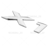16-18 Chrome BMW X1 Letter Emblem Badge Rear Liftgate Nameplate  /M Sport