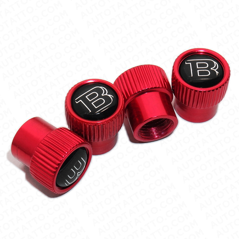 For Brabus Roundel Car Wheels Tire Air Valve Caps Stem Dust Logo Cover Sport