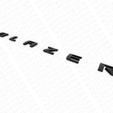 2pcs 19-23 Chevrolet Blazer Front Door Gloss Black Letter Nameplate Badge Emblem