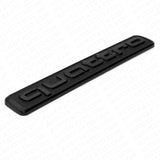 Audi Black Quattro Nameplate OEM ABS Emblem Liftgate Adhesive Logo Lid Badge