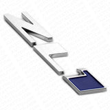 Camaro Hood or Rear Bumper ZL1 Nameplate Logo Sport Emblem Decorate Chrome Blue