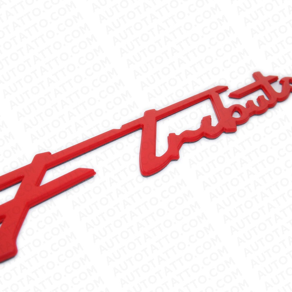 For Maserati Ghibli Levante Grecale Side Fender F Tributo Emblem Badge Red