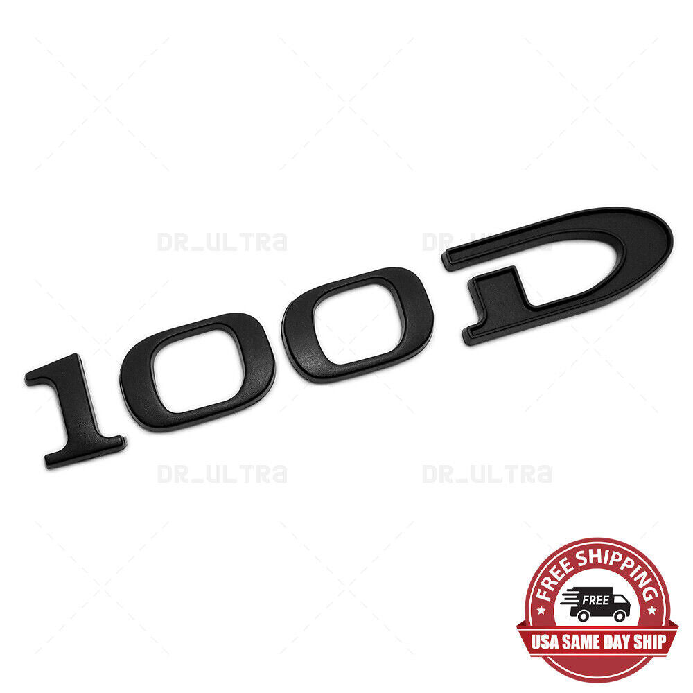 Tesla Rear Liftgate Lid Model 100D Nameplate Logo Badge Emblem Sport Matte Black