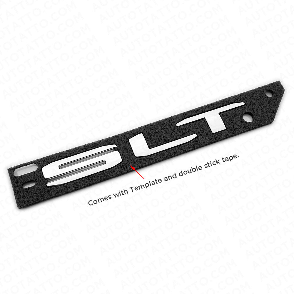 For 19-21 GMC Sierra Rear Tailgate SLT Logo Emblem Pickup Badge Nameplate Chrome