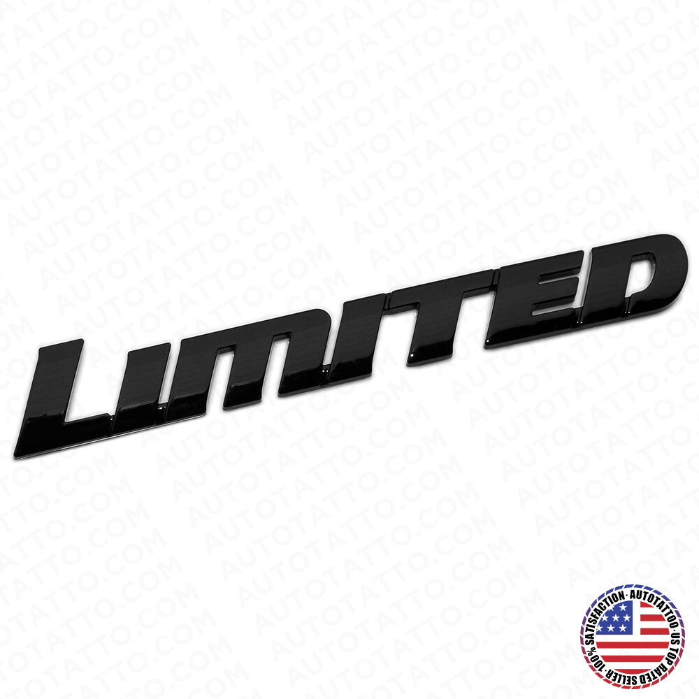For 4Runner Sequoia Tacoma Tundra Limited Rear Door Emblem Badge Gloss Black