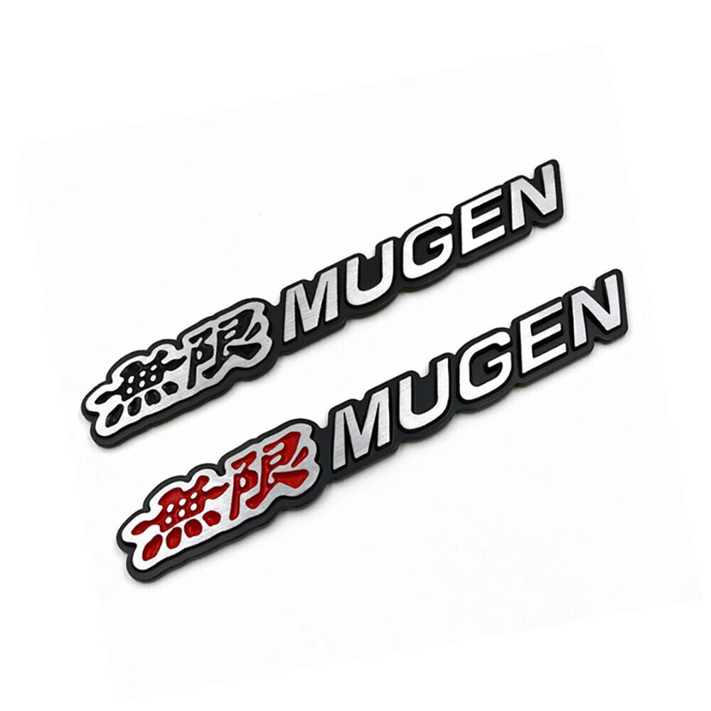 3D Fashion Aluminum Alloy Mugen with Chinese Car Decal Sticker Auto Decoration