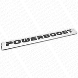 2x POWERBOOST Latter Emblem Left Door Chrome 10x1 inches 2019-2023 F-150