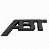 2pcs Audi Tuning ABT Sportsline Fender Badge Emblem Logo Gloss Black Decorate
