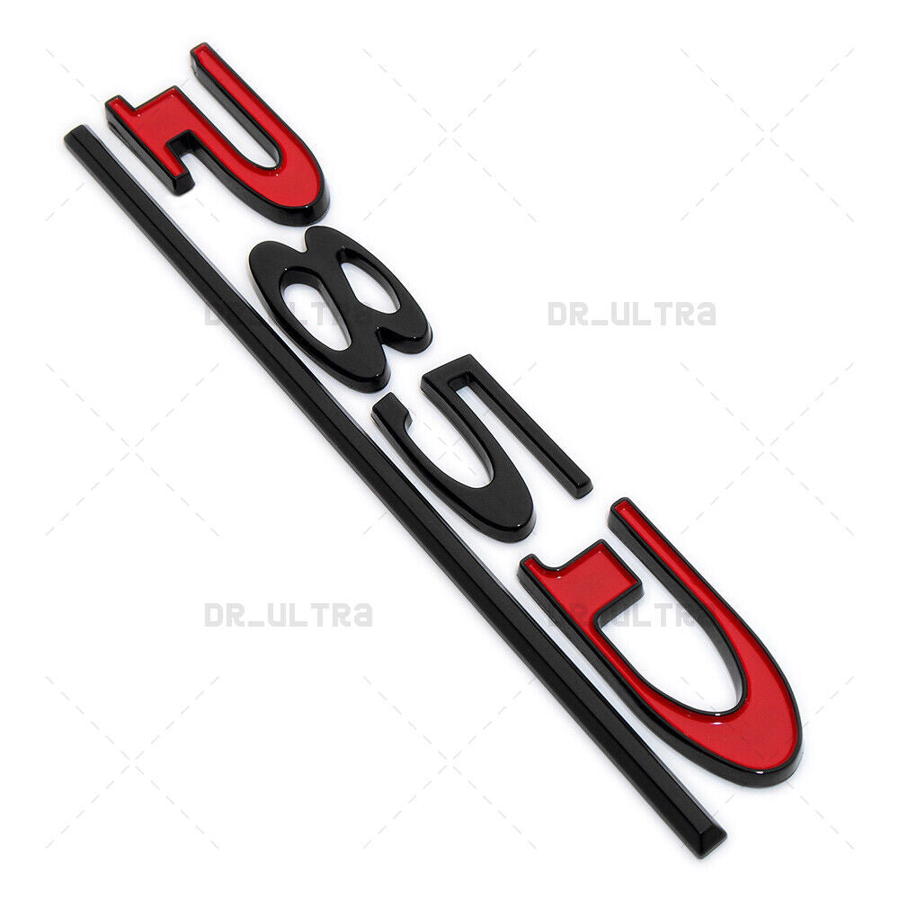 Tesla Liftgate P85D Performance Nameplate Logo Badge Emblem Sport Black Red