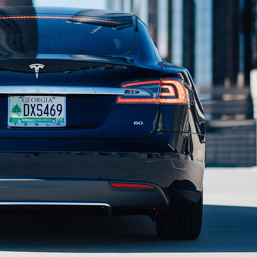 Tesla Rear Liftgate Lid Model 60 Nameplate Logo Badge Emblem Sport Gloss Black