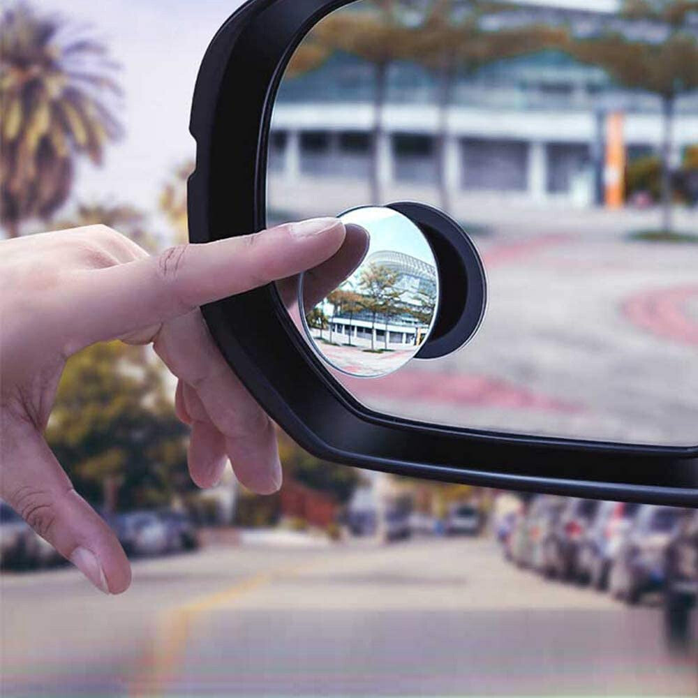 2pcs Car Side Mirror Wide Angle Blind Spot Stick on Car Mirror Rear View Mirror