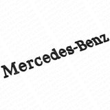 Mercedes-Benz Letter Emblem 3D Logo Nameplate Badge Decoration AMG Gloss Black