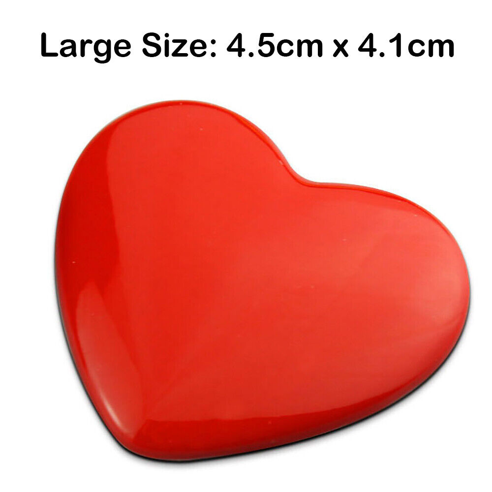 Universal 3D Fashion Metal Heart and Stars Car Decal Sticker for Auto Decoration