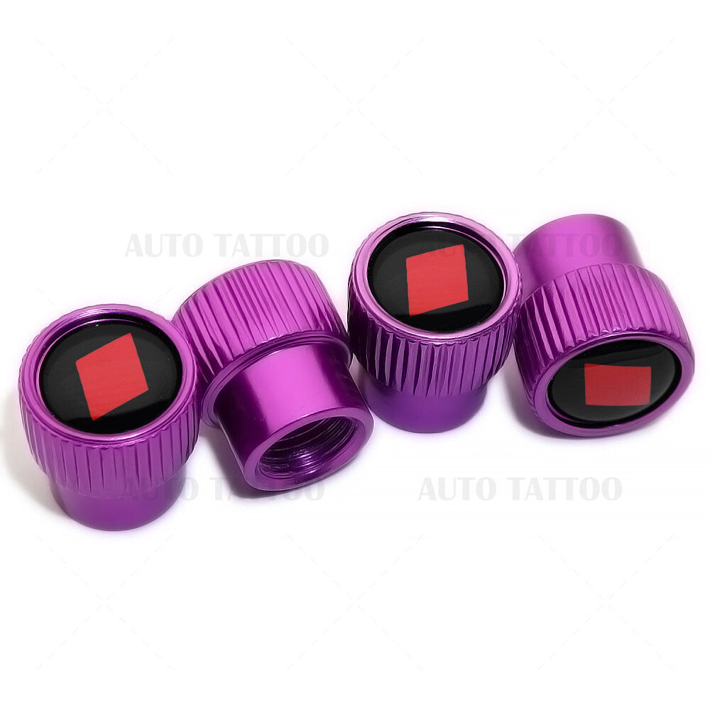 For Audi Sport Roundel Car SUV Wheels Tire Air Valve Caps Stem Dust Logo Cover